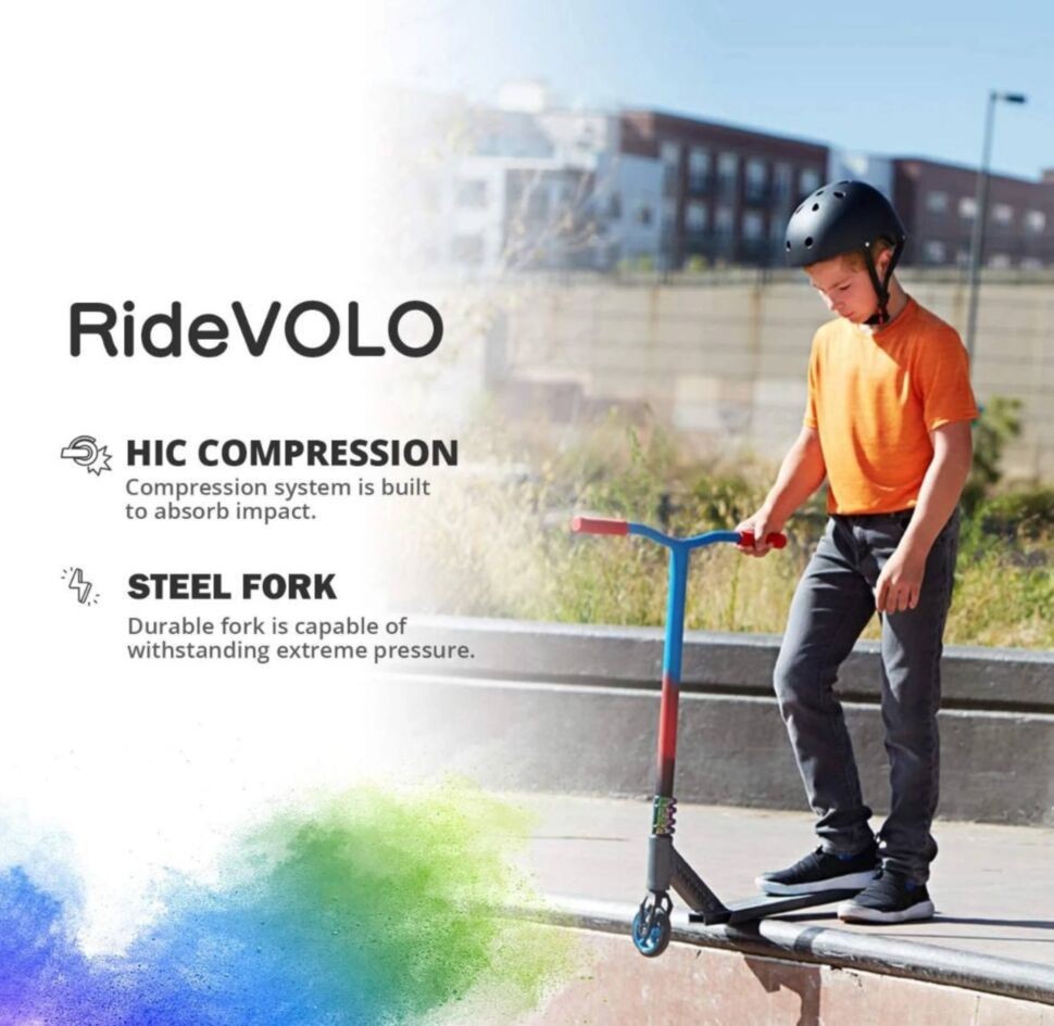 Трюковий самокат Maraton Ride Volo Silver T02, укр, укр