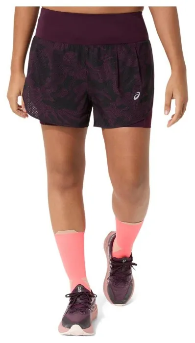 Сукні, спідниці, бриджі, шорти Asics ( 2012D077-501 ) ROAD ALL OVER PRINT 2-N-1 3.5IN SHO