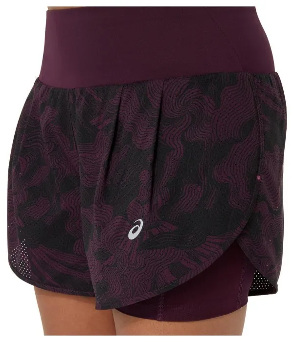 Сукні, спідниці, бриджі, шорти Asics ( 2012D077-501 ) ROAD ALL OVER PRINT 2-N-1 3.5IN SHO