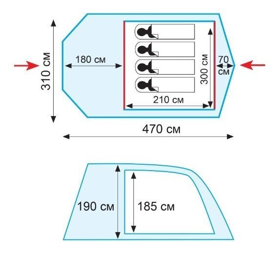 Палатка Tramp Baltic wave 5 (V2)
