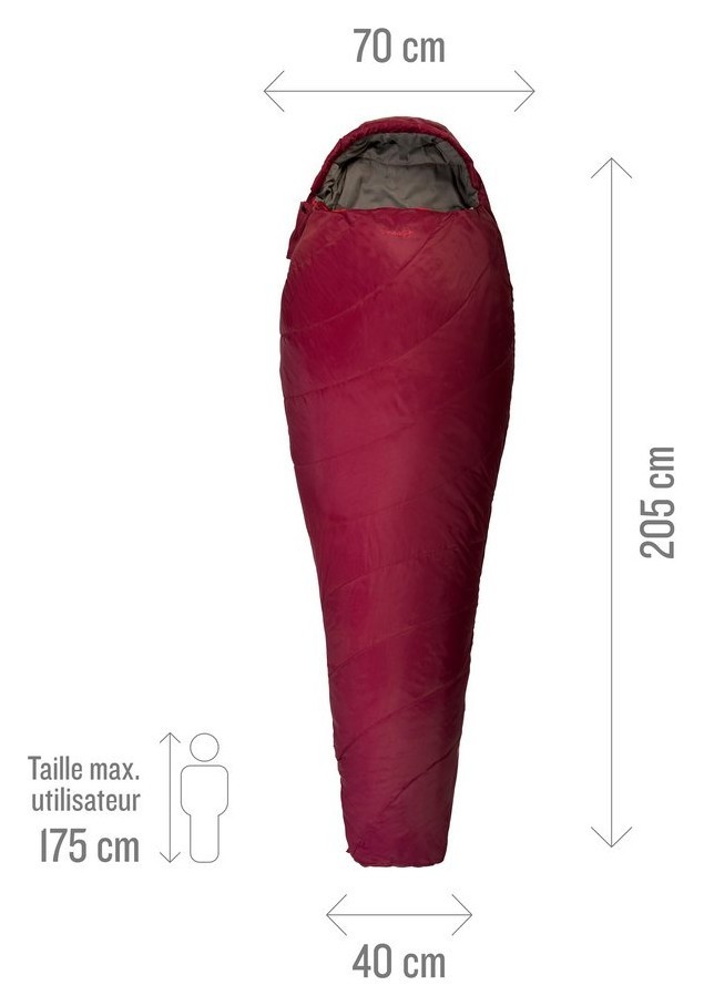 Мішок спальний Millet BAIKAL 750W L 205 см Velvet red (MIC1087)