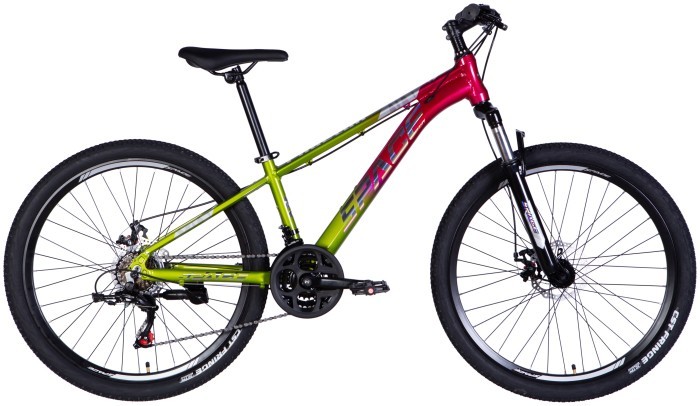 Велосипед AL 26" SPACE PHAETON DD FR рама-13" зелено-рожевий 2025, укр, укр