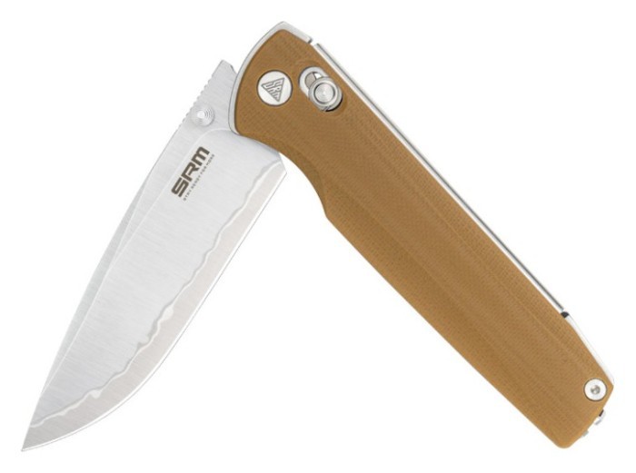 Нож складной SRM Terrier 258L-GW2, коричневый
