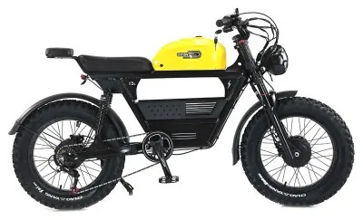 Електровелосипед Akez Tank Dual Motor (3000 Вт; 26 А*год; 48 В), колеса 20", з ручкою газу, чорний