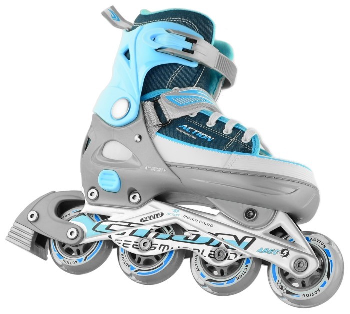 Роликовые коньки Action KIRE/Blue/37-40