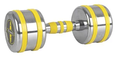 Гантель хромована inSPORTline Yellsteel 9 кг