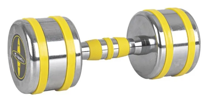 Гантель хромована inSPORTline Yellsteel 9 кг