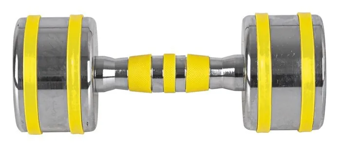 Гантель хромована inSPORTline Yellsteel 9 кг