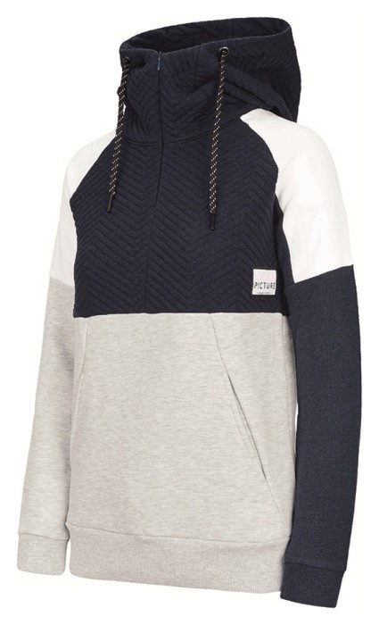 Толстовка жіноча Picture Organic Jully Hoody для жінок dark blue-grey melange, укр, укр