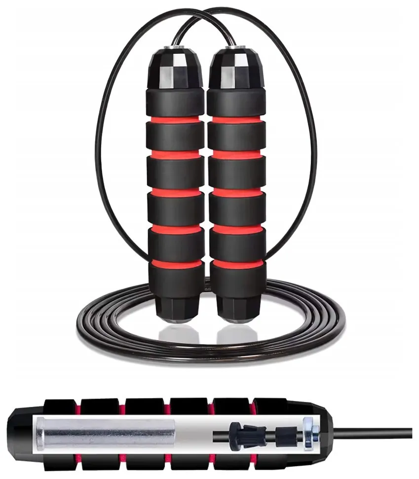 Скакалка швидкісна для кросфіту Cornix Speed Rope Classic з обтяженням XR-0354 Black/Red (LFXR-0354)