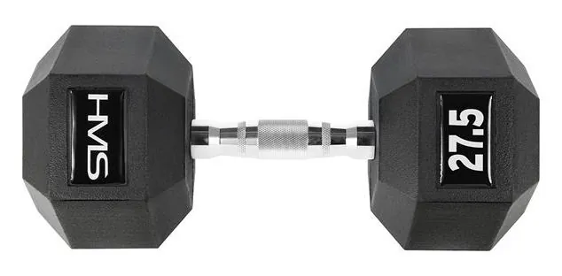 Гантель шестигранный HMS HEX PRO, 27,5 кг