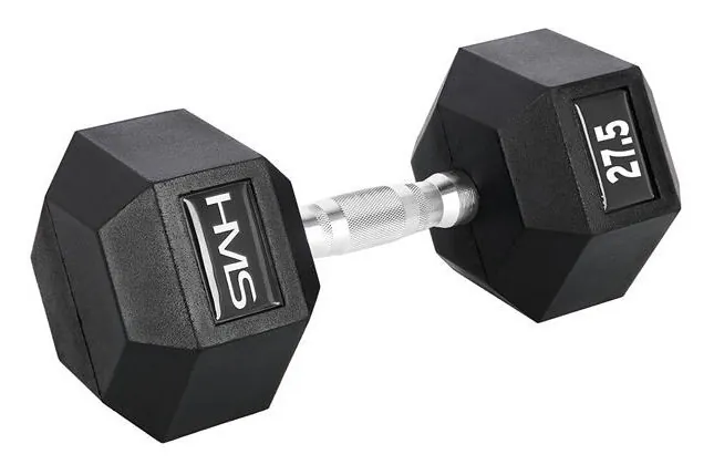 Гантель шестигранный HMS HEX PRO, 27,5 кг