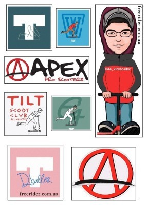 Наклейка (стікер) колаборація VladosikK
