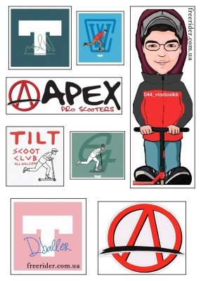 Наклейка (стікер) колаборація VladosikK