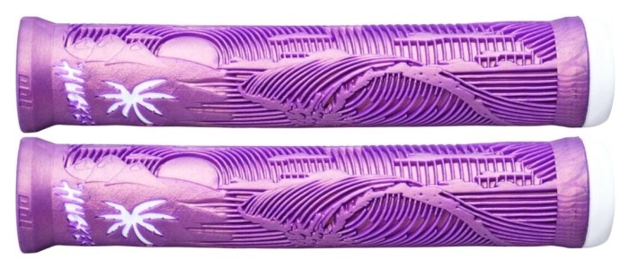 Гріпси для самокату ODI Hucker Flangeless 160mm - Iridescent Purple/White, укр, укр