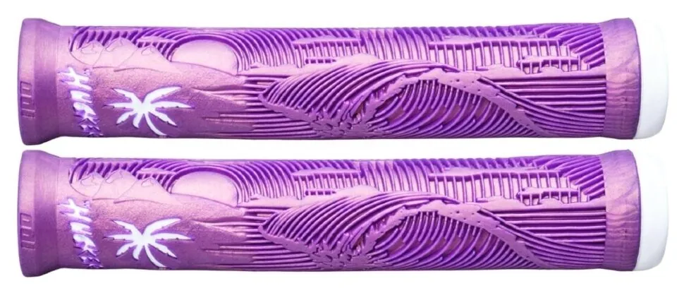 Гріпси для самокату ODI Hucker Flangeless 160mm - Iridescent Purple/White (FRD.046859)