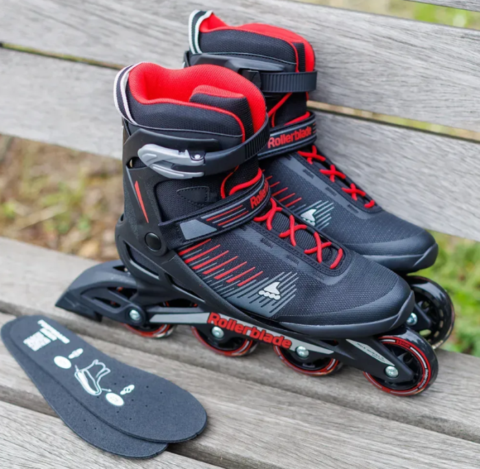 Rollerblade ролики Zetrablade black-red 270, укр, укр