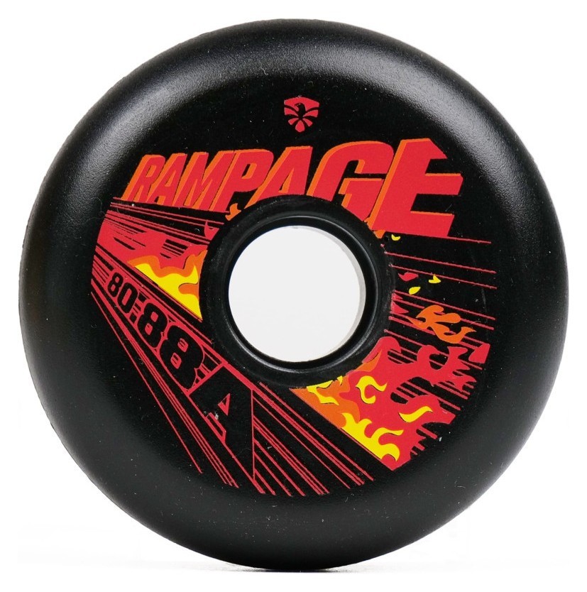 Колеса для роликов Flying Eagle Rampage 88A 4 шт черные 80 мм