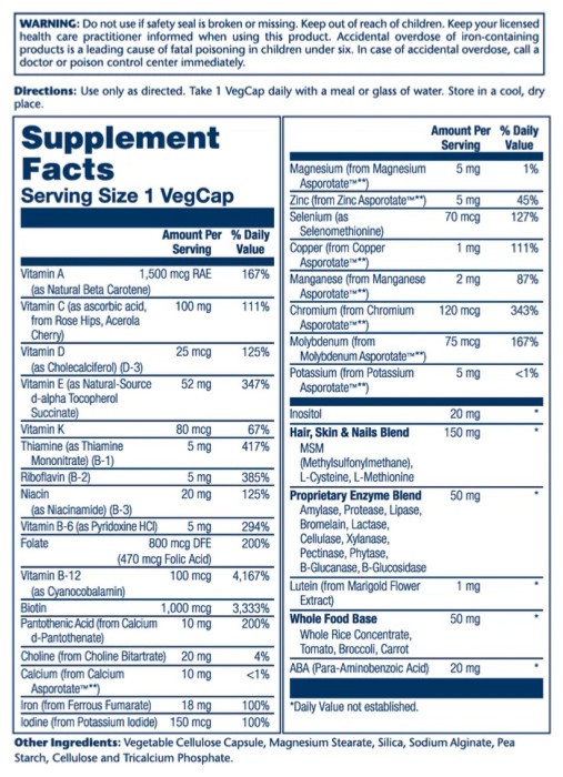 Once Daily Woman Multi-Vitamin - 90 vcaps