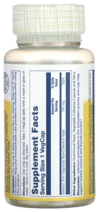 Selenium 100mcg - 100 caps