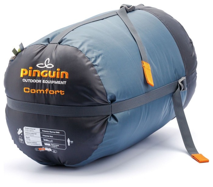 Спальный мешок Pinguin Comfort PFM (-1/-7°C), 195 см - Right Zip, Khaki