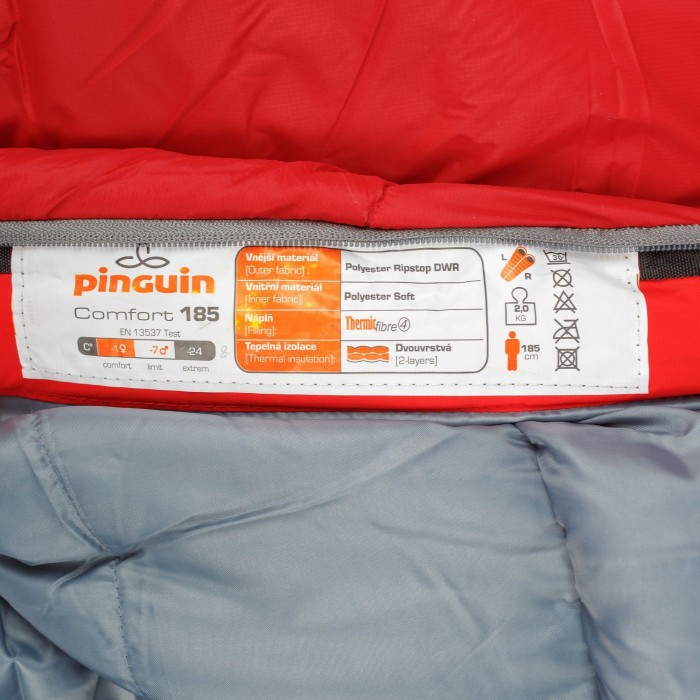 Спальный мешок Pinguin Comfort PFM (-1/-7°C), 195 см - Right Zip, Khaki