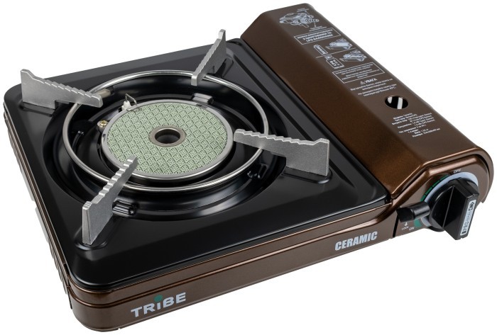 Газова плита Tribe Ceramic T-HD-0004, brown, укр, укр