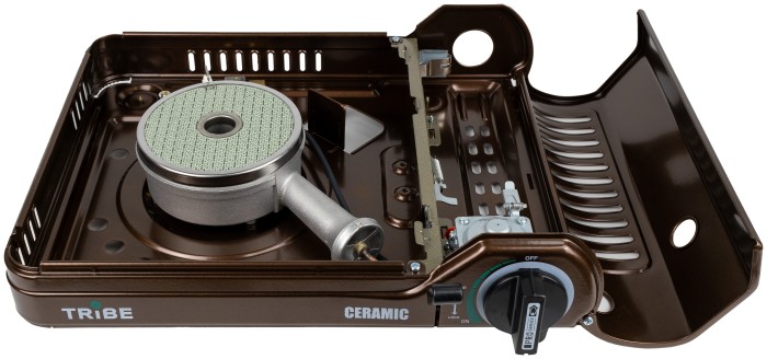 Газова плита Tribe Ceramic T-HD-0004, brown, укр, укр