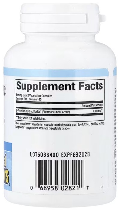 Arginine 500mg - 90 vcaps