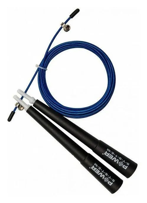 Скакалка швидкісна Power System PS-4033 Crossfit Jump Rope Blue (2,8m.)
