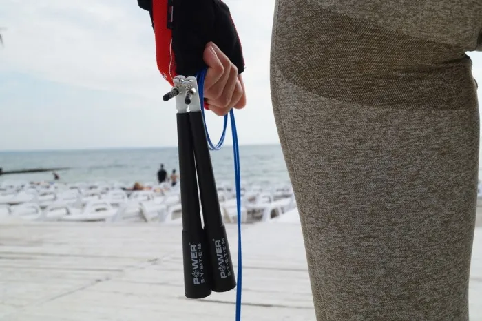 Скакалка швидкісна Power System PS-4033 Crossfit Jump Rope Blue (2,8m.)