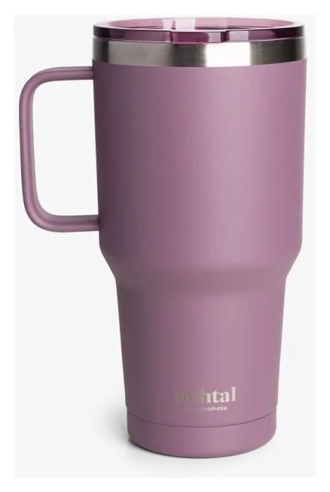 Термостакан (ізолована чашка) Bohtal із ручкою з нержавіючої сталі Tumbler Plum 900 ml