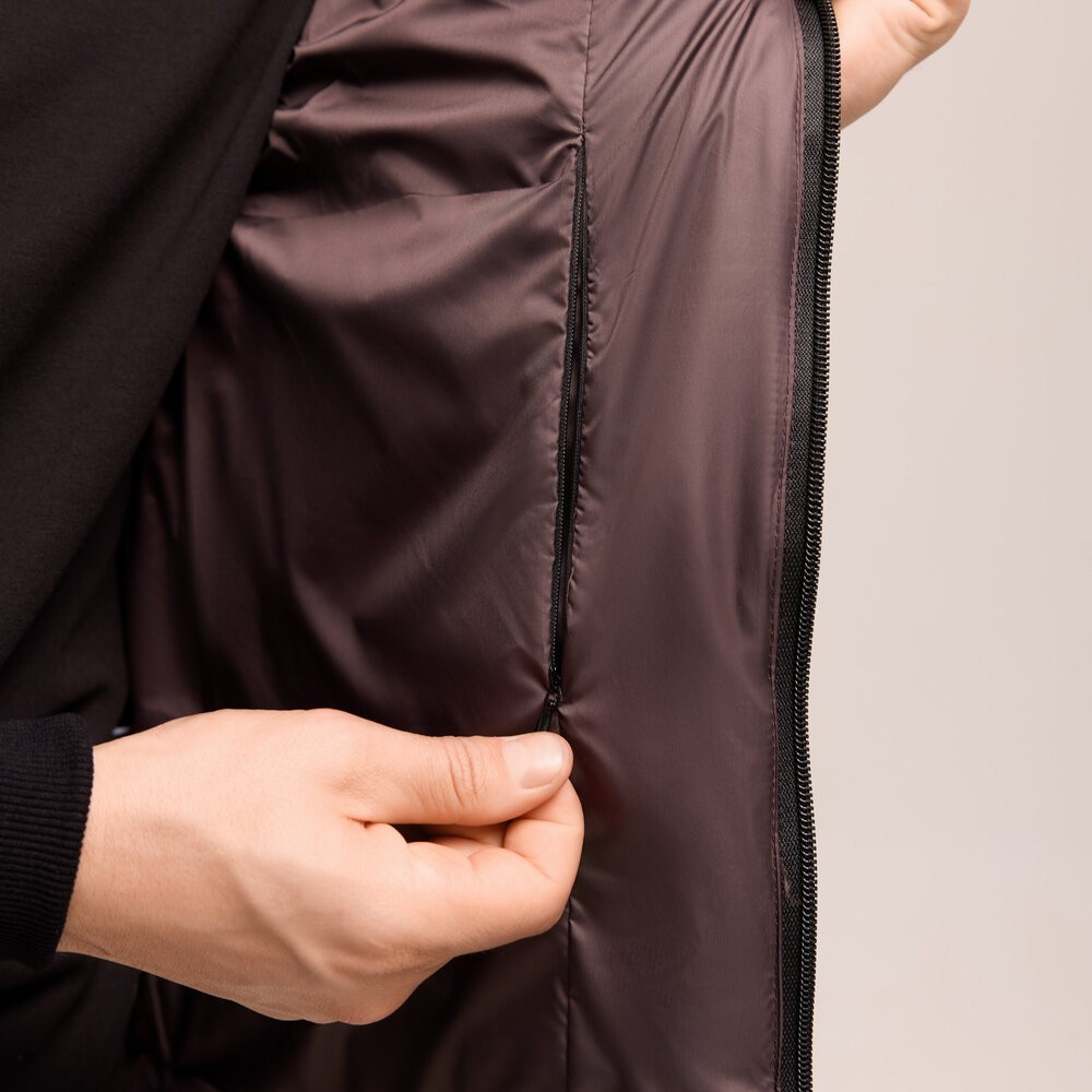 Мужская шоколадная жилетка Pobedov Puffer