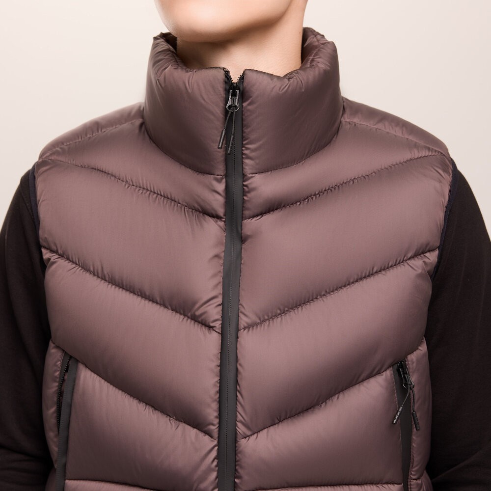 Мужская шоколадная жилетка Pobedov Puffer