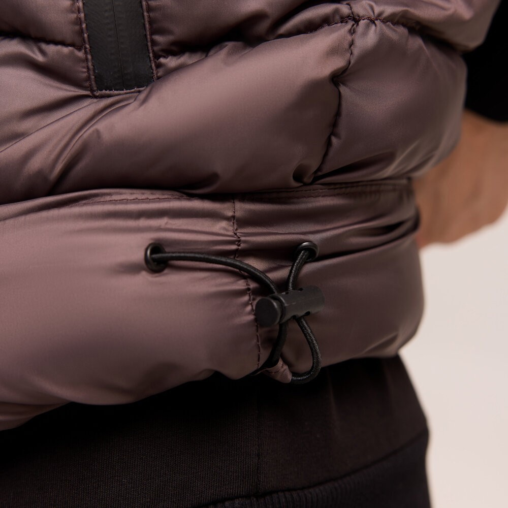 Мужская шоколадная жилетка Pobedov Puffer