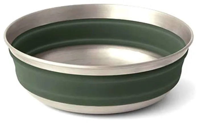Миска складна Sea to Summit Detour Stainless Steel Collapsible Bowl, Laurel Wreath Green, L