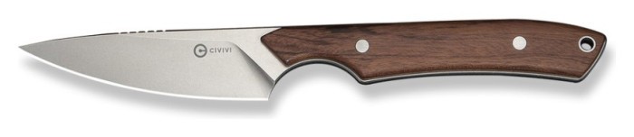 Ніж фіксований кишеньковий Civivi High Grass Field Knife (7,4 см) 14C28N / Wood дерево з чохлом