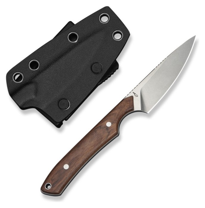 Ніж фіксований кишеньковий Civivi High Grass Field Knife (7,4 см) 14C28N / Wood дерево з чохлом