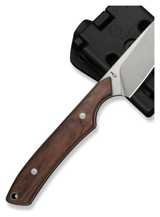 Ніж фіксований кишеньковий Civivi High Grass Field Knife (7,4 см) 14C28N / Wood дерево з чохлом