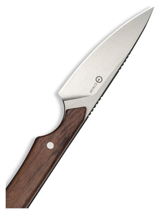 Ніж фіксований кишеньковий Civivi High Grass Field Knife (7,4 см) 14C28N / Wood дерево з чохлом