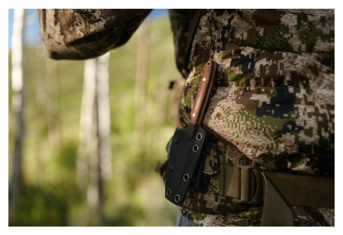 Ніж фіксований кишеньковий Civivi High Grass Field Knife (7,4 см) 14C28N / Wood дерево з чохлом