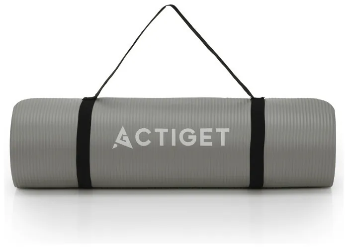 Коврик спортивный Actiget NBR 183 x 61 x 1 cм для йоги и фитнеса ACT0019 Grey