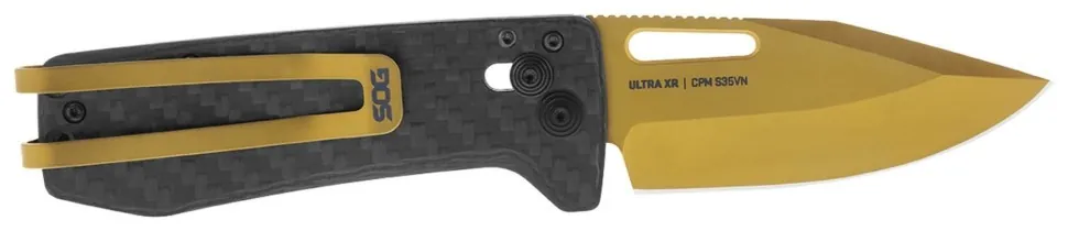 Розкладний ніж SOG Ultra XR, Carbon/Gold (SHM_SOG 12-63-02-57)