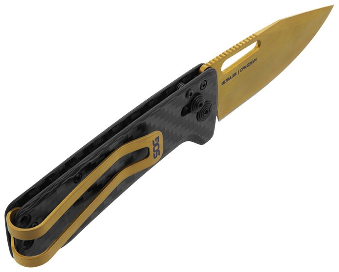 Розкладний ніж SOG Ultra XR, Carbon/Gold