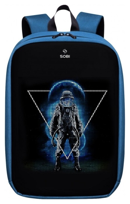 Рюкзак Sobi Pixel Max SB9703 Blue із LED екраном, укр, укр