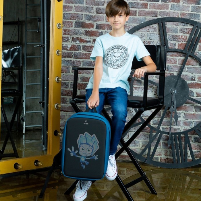 Рюкзак Sobi Pixel Max SB9703 Blue із LED екраном, укр, укр