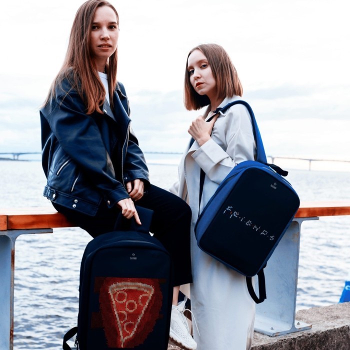 Рюкзак Sobi Pixel Max SB9703 Blue із LED екраном, укр, укр