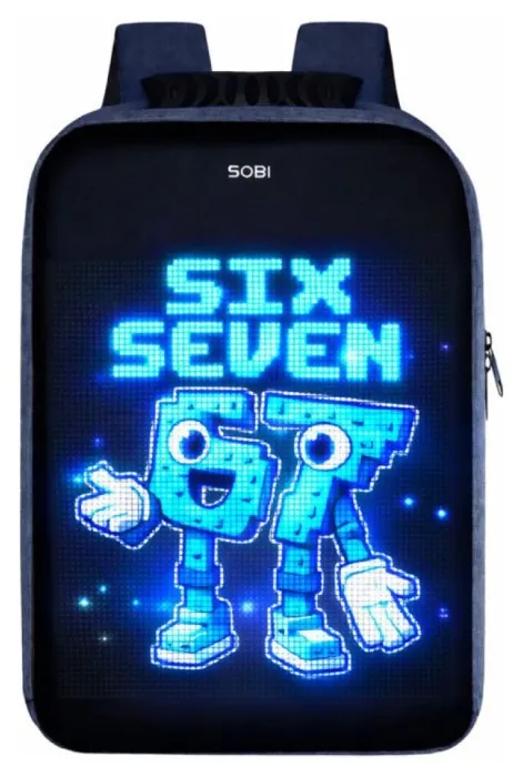 Рюкзак Sobi Pixel Max SB9703 Blue із LED екраном, укр, укр