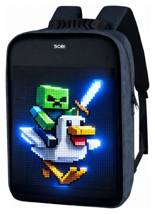 Рюкзак Sobi Pixel Max SB9703 Blue із LED екраном, укр, укр