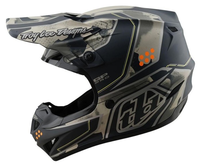 Мото шолом TLD GP PRO HELMET; TROOPER [BLACK / CAPER] L